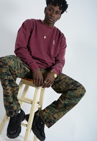 YIFY WHITE LABEL SWEATSHIRT IN MAROON