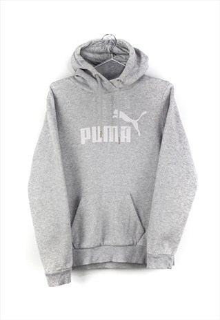 VINTAGE PUMA HOODIE IN GREY M