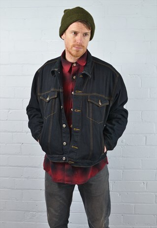 VINTAGE BLACK DENIM JACKET