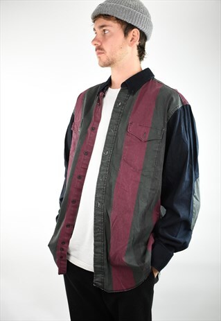 VINTAGE WRANGLER ELBOW PATCHED SHIRT