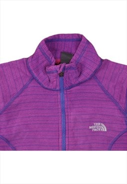 Vintage 90's The North Face Sweatshirt Full Zip Up Purple