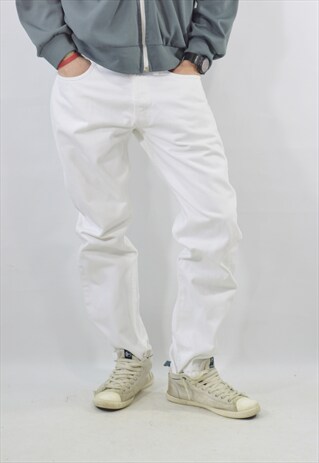 VINTAGE 80' CLASSIC WHITE LEVI'S 517 TROUSERS