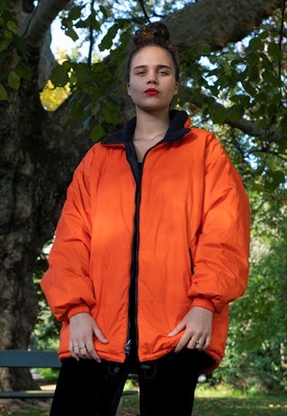 UNISEX 90S Y2K 00S VINTAGE TIMBERLAND FLUO PUFFER JACKET