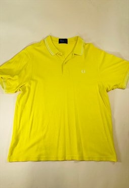 Vintage 90s Fred Perry Size XL Polo in Yellow