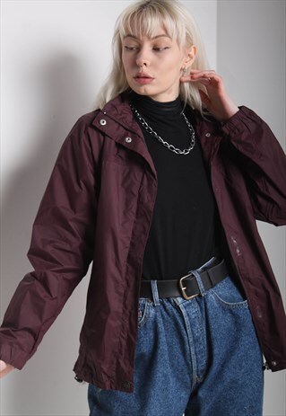 VINTAGE K-WAY WATERPROOF JACKET PURPLE