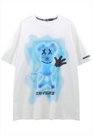 KALODIS GHOST BEAR PRINT OVERSIZE T-SHIRT