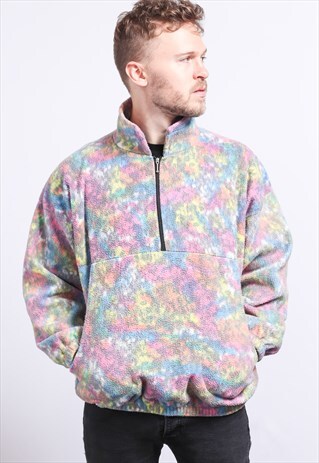 VINTAGE HALF ZIP FLEECE TOP