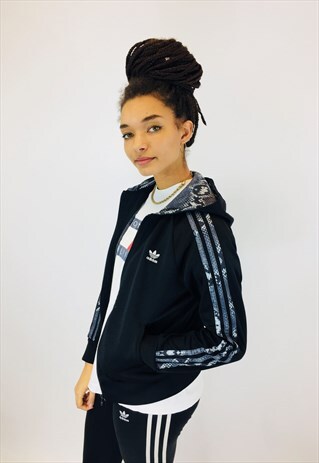 ADIDAS CLASSIC 3 STRIPE TREFOIL SNAKE TRACK JACKET