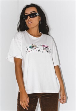 Vintage 90s Dalmatians Disney Embroidered T-shirt