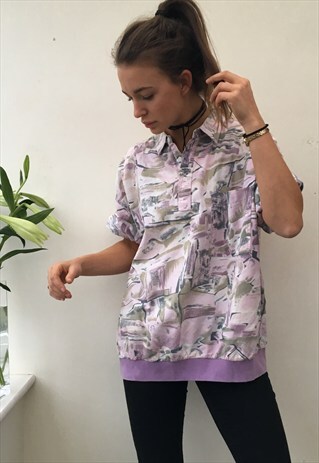 CRAZY PATTERN OVERSIZED RETRO VINTAGE UNISEX FESTIVAL SHIRT