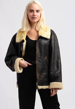 VINTAGE SHEARLING SHEEPSKIN COAT