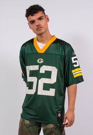 NFL JERSEY GREEN BAY PACKERS AMERICAN FOOTBALL SHIRT