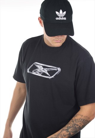 VINTAGE REEBOK GRAPHIC BIG LOGO T SHIRT TEE
