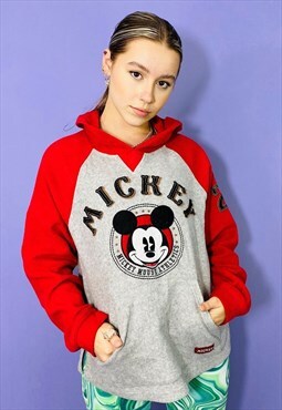 Vintage 90s Disney Mickey Mouse Embroidered Hoodie