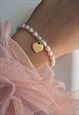 Repurposed Authentic Prada Heart tag - Bracelet