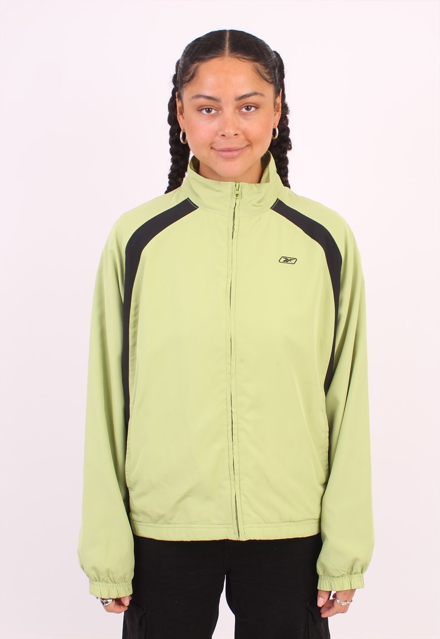 Reebok jacket vintage clearance womens green