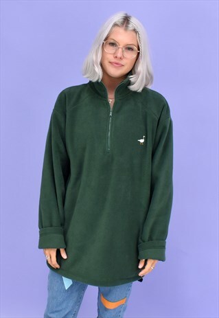 G&G UNISEX FOREST 1/4 ZIP GOOSE FLEECE