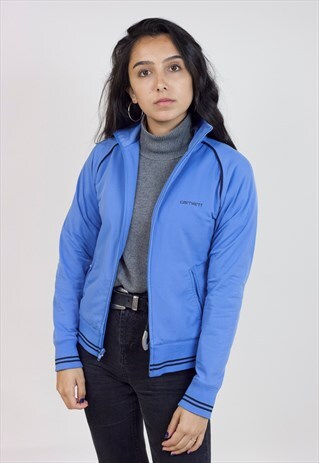 VINTAGE CARHARTT BLUE SPORTS JACKET