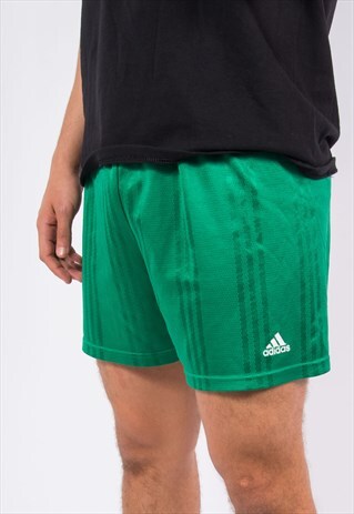 90'S VINTAGE ADIDAS GREEN SHORTS SPORTS FOOTBALL
