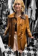 60S SWING LEATHER PATCH VINTAGE COAT 