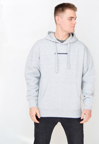 GREY UNTOUCHABLE (NAVY) HOODIE