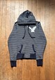 AMERICAN EAGLE OUTFITTERS STRIPED ZIP UP HOODIE 