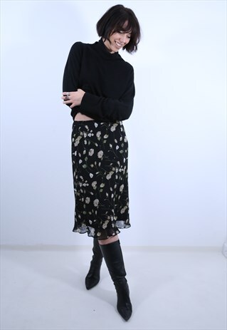 FLORAL MIDI SKIRT