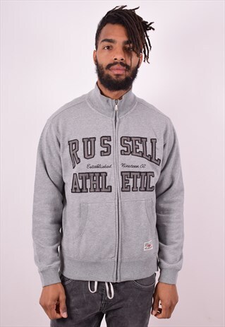 RUSSELL ATHLETIC MENS VINTAGE TRACKSUIT TOP JACKET MEDIUM 90
