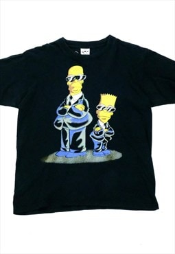 The Simpsons T-shirt Vintage Graphic Bart and Homer Tee