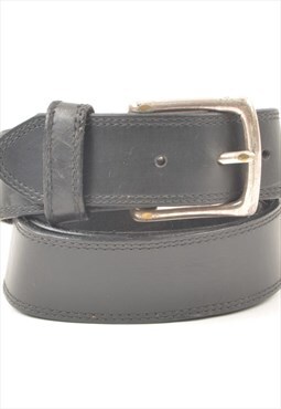 Vintage Leather Black Belt - M