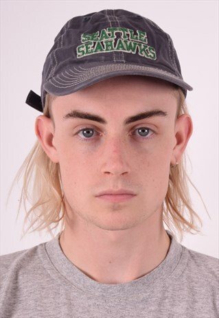 NFL MENS VINTAGE SEATTLE SEAHAWKS CAP ONE SIZE GREY 90S