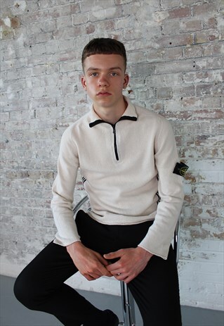 VINTAGE STONE ISLAND 1/4 ZIP JUMPER
