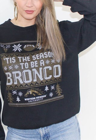 VINTAGE 90'S BRONCOS CHRISTMAS SWEATSHIRT