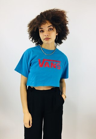 VANS SPELLOUT CROPPED T SHIRT