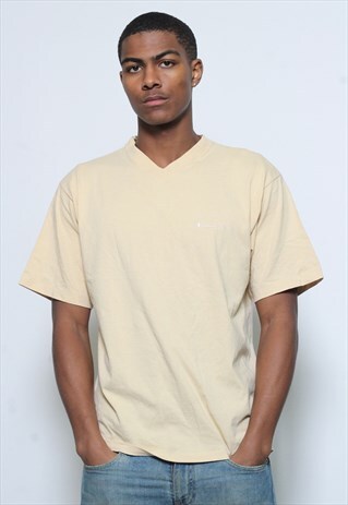 VINTAGE CHAMPION T-SHIRT BEIGE