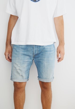 VINTAGE DISTRESSED LEVI'S 501 DENIM SHORTS
