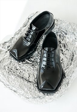 Men's Triangle toe glossy British leather shoes SS2022 VOL.2