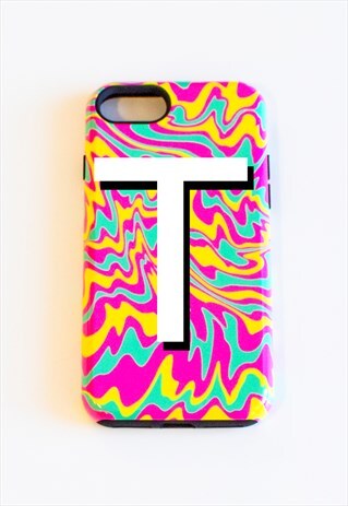 MELT PHONE CASE PERSONALISED - 1 LETTER PORTRAIT