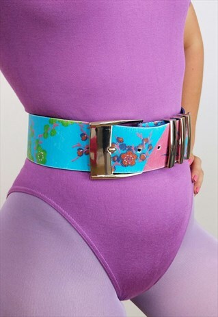 VERSACE FOR H&M VINTAGE BELT FLORAL PATTERN