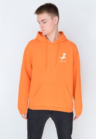 ORANGE TI AMO REX (WHITE) HOODIE