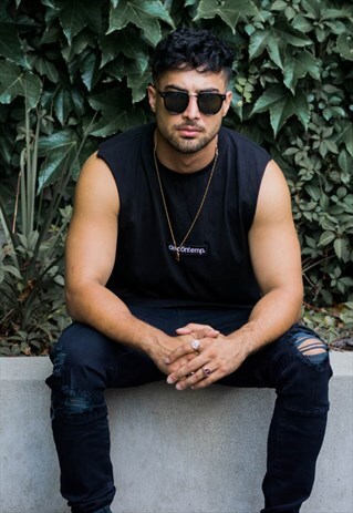 CULTURED PATCH TANK - BLACK