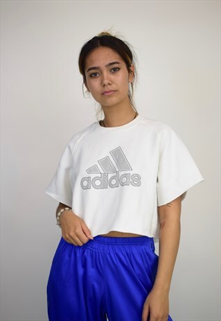 VINTAGE 90'S ADIDAS CROP SWEATSHIRT