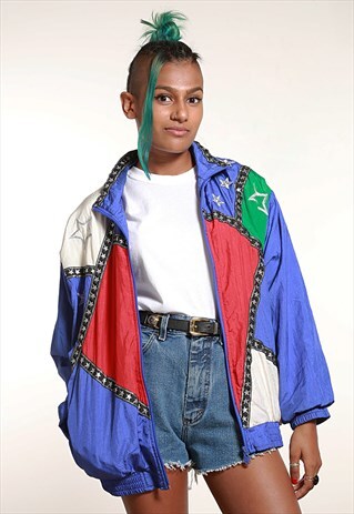 80S PURPLE TRACK JACKET