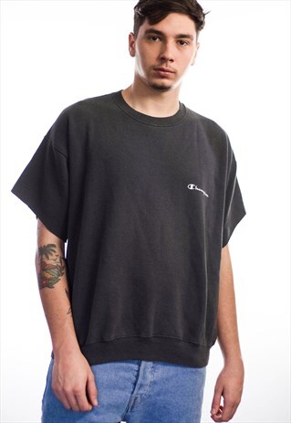 VINTAGE CHAMPION LOGO REWORKED T-SHIRT 90S L 11.5