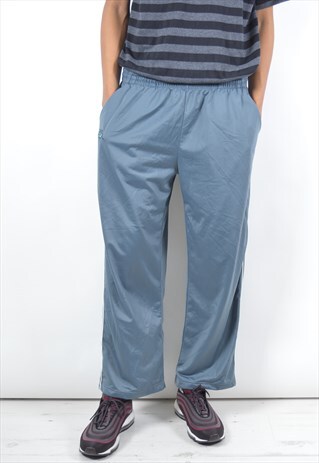 KAPPA MENS VINTAGE TRACKSUIT TROUSERS LARGE GREY 90S