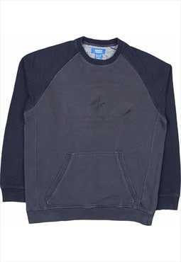 Vintage 90's Adidas Sweatshirt Crewneck Black, Khaki