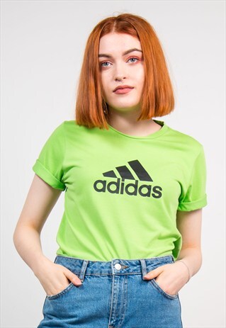 VINTAGE 90'S GREEN ADIDAS T-SHIRT