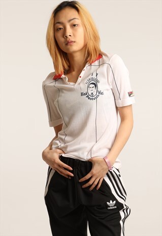 VINTAGE FILA PRINTED POLOSHIRT