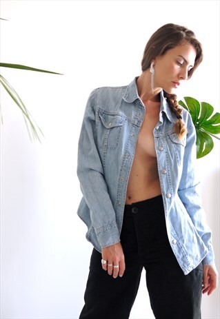 VINTAGE 90S CALVIN KLEIN DENIM SHIRT