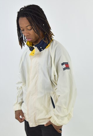 VINTAGE WHITE TOMMY HILFIGER 90S JACKET